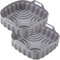 BEITSLEE Silicone Air Fryer Liner Square, 2 Pack 8.46 Inch Silicone Baking Basket/Tray, Reusable Air Fryer Accessorie, Grey