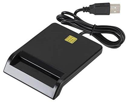 Wlauqueta Universal Portable Smart Card Reader for Bank Card ID Tax Card DNIE ATM IC SIM Card Reader for Android Phones and Tablets