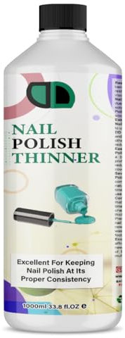 DD Nail Polish Thinner to Restore Hardened Nail Polish THINNER Gel Nail Varnish Thinner Thin and Revive old Favorite polish (1000ml)