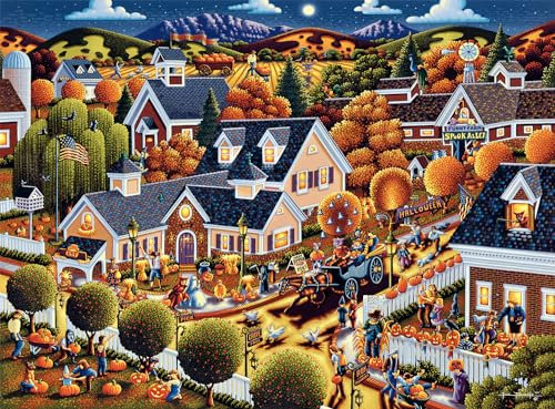 Buffalo Games - Dowdle – All Hallow's Eve – 1000-teiliges Puzzle für Erwachsene, herausforderndes Puzzle, perfekt für Spieleabende – fertige Größe 26,75 x 19,75