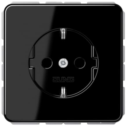 SCHUKO® CD Steckdose schwarz (Referenz: Jung CD1520BFSW)