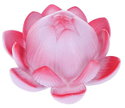 WOONEKY Led Solar Pond Lights Colorful Night Light Water Lily Garden Decor Red