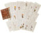 GOSIA Retro Lesebuch-Seite, Papier, Altes Buch, Text, Altes Tagebuch, dekoratives Material, Papier, getrocknete Blume