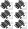 GAOHAN 6 Pcs Black Magnetic Push Latches, Push Open Door Catches, Magnetic Touch Latches Kitchen Door Push Release Latch for Cabinet, Drawer, Cupboard, Wardrobe