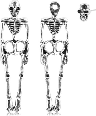 Skelett Ohrringe, Skelett Tropfen Ohrringe, Halloween Ohrringes, Schädel Ohrstecker, Sensenmann Ohrringes, Skeletts-Ohrringed für Frauen, Schädel Ohrringed Halloween, Halloweens Earrings