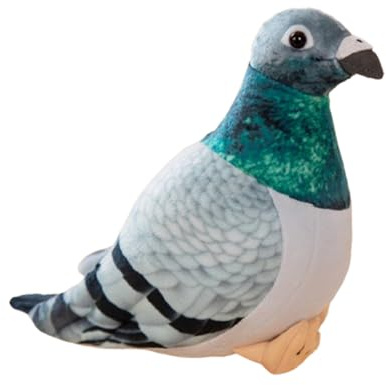 Taube Kuscheltier, Taube Plüschtier Kuscheltier Taube Vogel Plüschtier Puppe, Kawaii Kuscheltier Vogel, für Jungen und Mädchen Geburtstag (20 cm,Grün)