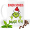 Grinch Einen Scheiß muss ich Tasse mit Lustigem Spruch|Geschenk Idee| Kaffee Tee Bürotasse | Fototasse, Motivtasse | Kaffeetasse, Teetasse |Keramik (Weiss.)