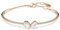 Swarovski Bracelet-jonc Mesmera, Tailles variées, Blanc, Placage de ton or rosé