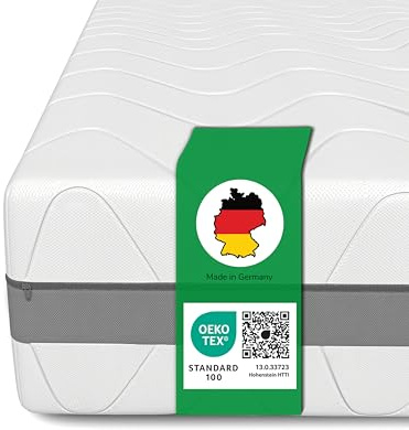 Schlaftroll Taschenfederkernmatratze 90x200 H3+H4 – 7-Zonen – 21cm | 7-Zonen Taschenfederkern, Kaltschaumschicht, 21 cm hoch, waschbarer Bezug, ergonomisch, für Lattenrost & Boxspringbett