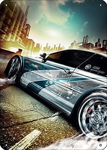 Blechschild für Need for Speed Most Wanted Need for Speed Poster Plakette Metallschild 20,3 x 30,5 cm
