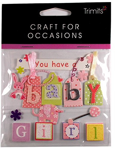 You Have a Baby Girl Pink Self Adhesive Card Toppers