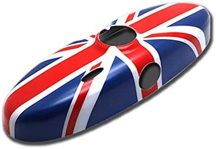 YaaGoo Coque de rétroviseur intérieur pour Mini Cooper R50 R52 R53 R55 R56 R57 R58 R59 R60 R61(2004-2013, Union Jack)