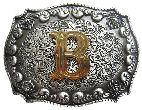 Urban Backwoods Western Letter B Gürtelschnalle für Wechselgürtel Buckle