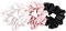 THXSILK Haar Seiden Haargummis Elastische Haarbänder Haargummis Pferdeschwanz Seile für Frauen Haarschmuck (Schwarz-Weiß-Bezauberndes Rosa-3Pack)