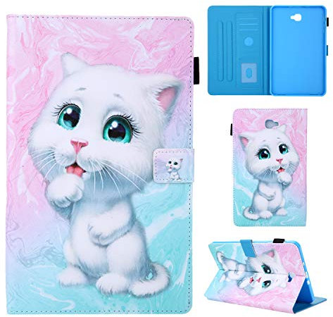 Cover Compatible para Samsung Galaxy Tab A 10.1(SM-T580 / T585) Funda con Tapa de Cuero Premium con Tapa y Soporte para Tarjeta para Tableta Samsung Galaxy Tab A6 10.1