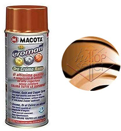 hitopseller MACOTA VERNICE 3G CROMATURA 400 ML spray per tutte le superfici interni (Rame)