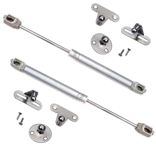 Kolor-Knajp 2 x Gasdruckfeder 50 (N), 60 (N), 80 (N), 100 (N), 120 (N), 150 (N) Möbel Gasfeder Dämpfer Klappenbeschlag Kompressionsfeder (Federkraft : 50 Newton (N))