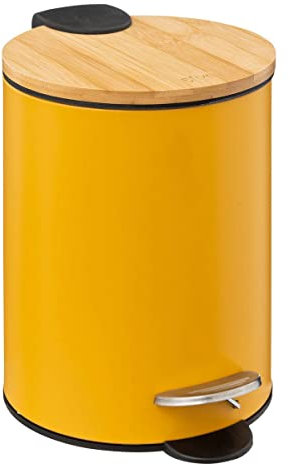 5five - Papelera Soft Close 3l Modern Color Amarillo Mostaza