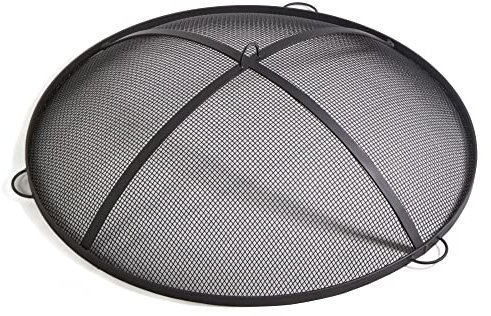 gartendekoparadies.de Funkenfang Funken-Schutz Funkengitter für Feuerschale aus Naturstahl (70 cm)