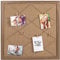 walther design Bilderrahmen braun MDF Memoboard 60 x 60 cm mit Holzklammern + Kordelhalterung XR060P