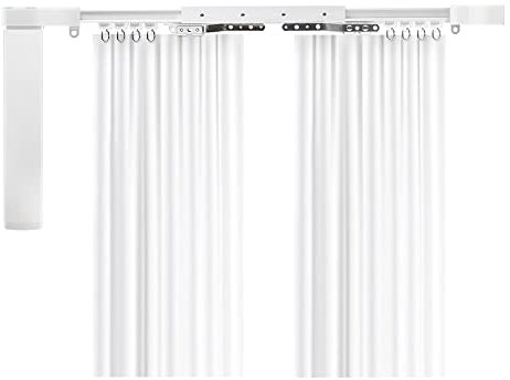 zemismart Apple Homekit Zigbee Vorhänge System Fernbedienung motorisierte Schiene Vorhänge mit elektrischem automatischem Schienenmotor,motorisierte Gardinenstangen Home Tuya App Alexa Siri Voice(4M)