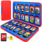 Custodia per gioco Switch con 24 supporti per gioco compatibile con Nintendo Switch e Switch OLED Game Card, CYKOARMOR Compact Switch Custodia a cartuccia Rosso Blu