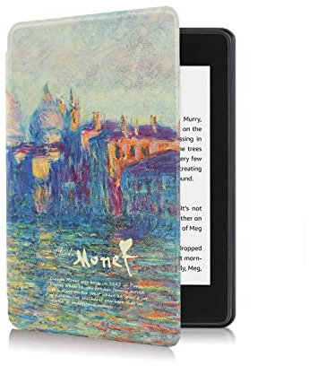 Lobwerk Funda para Amazon Kindle Paperwhite 2021 de 11ª generación 6,8 Pulgadas, Funda Fina con función Atril y función de Encendido y Apagado automático