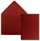FarbenFroh by GUSTAV NEUSER 150x Einzelkarten Set mit Briefumschlägen DIN A6 / C6 in Dunkelrot (Rot) - 14,8 x 10,5 cm - ohne Falz