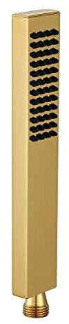Asyas Massives Messing Hochdruck-Handbrause quadratischer Sprühkopf Titan Gold Handbrause für Badezimmer Ersatz