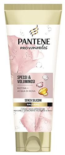 Pantene Pro-V Miracles Haarspülung ohne Silikone mit Biotin und Rosenwasser, stärkt das Haar gegen Stylingschäden, 200 ml