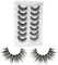 Onlyall Fake Eyelashes Mink Wispy 3D Volume Lashes Faux Mink Fluffy FalseEyelash Round Doll Eye Lash A14 (11MM-16MM)