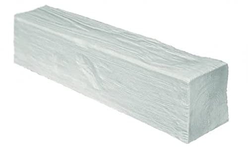 PROVISTON | PU-Balken | 120 x 120 x 2000 mm | Hochfestes Polyurethan | Weiß | Holzoptik | Dekobalken | Deckenbalken | Realistisches Holzimitat | 2 Meter
