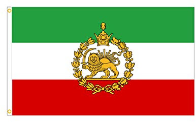Iran Flagge,ALT Iranische Royal Löwe Fahne Ehemalige Persien,ehemaliger Persien-Polyester-Druck,lichtbeständig, iranische Königslöwen,Flagge für Garten Innen-Außenbereich(60*90/90*150/150*240/cm)