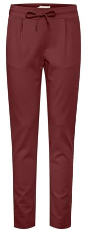 ICHI IHKATE PA2 Damen Sweathose Sweatpants Relaxhose mit Stretch Schmaler Schnitt mit Elastikbund, Größe:L, Farbe:Port Royale (191627)