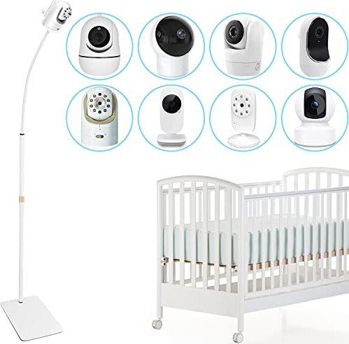 AOZTSUN 170,2 cm höhenverstellbarer Babyphone-Bodenständer für Babyphone DXR-8 Pro, eufy HelloBaby HB65/HB66/HB248, Anmeate SM935E oder andere Kameras mit 1/4-Zoll-Schraubbefestigung