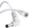 Tonton 12V DC Verlängerungskabel 3Meter, 12V Strom Anschlusskabel 5,5mm x 2,1mm, 90 Grad Rechtwinklig L-Förmiges DC Anschlusskabel Verbinderkabel Verlängerung für Netzteil, LED, Überwachungskamera