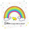 AFYHH Servietten Geburtstag Kinder 80Stück Regenbogen Servietten Schön Dass Du Da Bist Taufe Hochzeit 3-Lagige Einschulung Konfirmation Kommunion Napkins Tischdeko Servietten Weiß 33x33cm