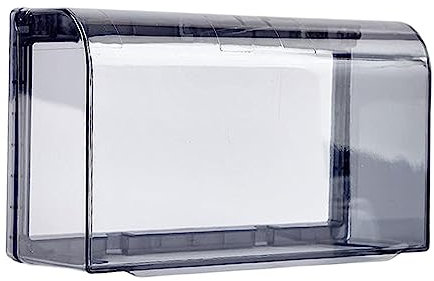 perfk Steckdosen-Abdeckungskästen, Wandschalter-Abdeckung, 118 Typ Wandsteckdose, Spritzschutz, Steckdose, wasserdichte Box für Wohnzimmer, Büro, Schwarz