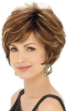 Festival Zubehör Perücke women wig Wig Festival Zubehör Party Gadgets (brown, One Size)