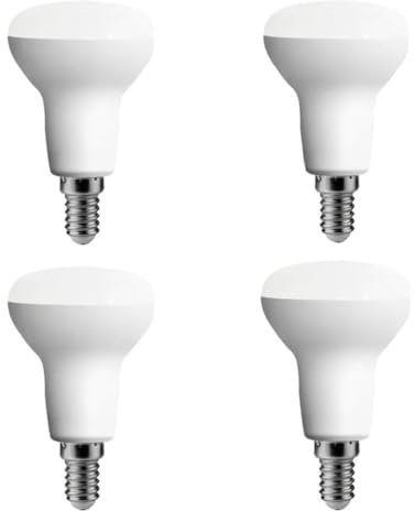 ALIVIM 4 Stück R39 3W E14 220V LED Badewanne Lampe Pilz Lampe Küche Zimmer Licht WC Lampe Dimmbar,Kaltweiß