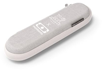 MONBENTO - Besteckset Nomaden Slim Nest Peugeot x monbento – Das Besteck Lunch Box mit Etui mit Peugeot Löwen-Logo – Edelstahlbesteck mit Gabel, Löffel und Messer