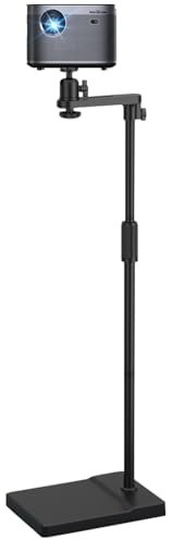 Supporto per proiettore, supporto proiettore da terra, 360° Supporto per Proiettore Portatile Regolabile in Altezza da 122 cm a 154, altezza regolabile, staffa proiettore, treppiede per proiettore