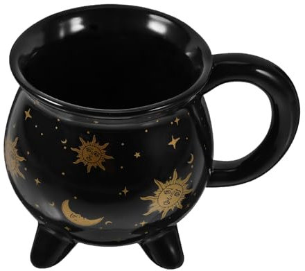 IMIKEYA Witch Brew Mugs Cauldron Cup Ceramic Coffee Cup Novelty Drink Cup Drinkware for Witchy Halloween Party Favors C