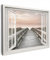 MuchoWow© Leinwand Bilder 70x50 cm Wanddeko Wohnzimmer Aesthetic Room Decor Deko Zimmer Wandbilder Moderne Bild auf Leinwand Fensterblick - Strand - Meer - Sonnenuntergang