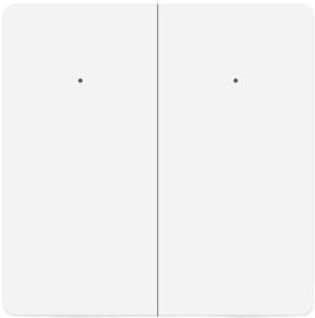 Matter wifi Interruptor de luz WiFi inteligente con botón grande, interruptor neutro para habilitar la aplicación,temporizador, control de voz, interruptor de luz Matter Homekit(2 bandas)