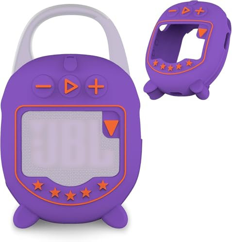 Coque en silicone pour JBL Clip 5 Ultra - Sac de transport de protection pour haut-parleur Bluetooth portable (étui uniquement) - Violet