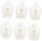 Amosfun 60 Stk Ostern Weihwasserflasche Weihwasser leere Behälter weiße leere Flaschen Wasserflasche Jesus Wasserspender religiöse Weihwasserflaschen weiße Weihwasserflaschen Plastik