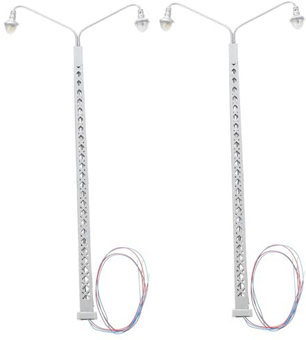 SEWOART 2stücke Miniatur Eisenbahn Licht Modell Szene Layout Modelle Für DIY Dekoration