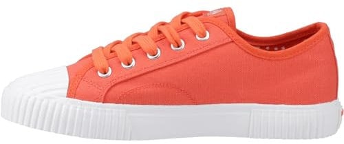 Hush Puppies Women's Freya Canvas Trainer, Orange, 6 UK