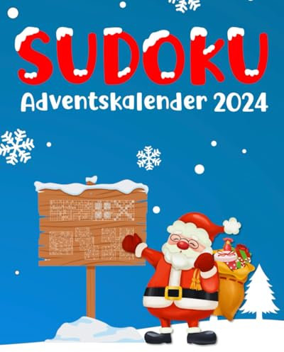Sudoku Adventskalender 2024: Rätsel Weihnachtskalender mit 7 verschiedenen Sudoku-Varianten für Erwachsene - Klein Geschenke für Männer & Frauen